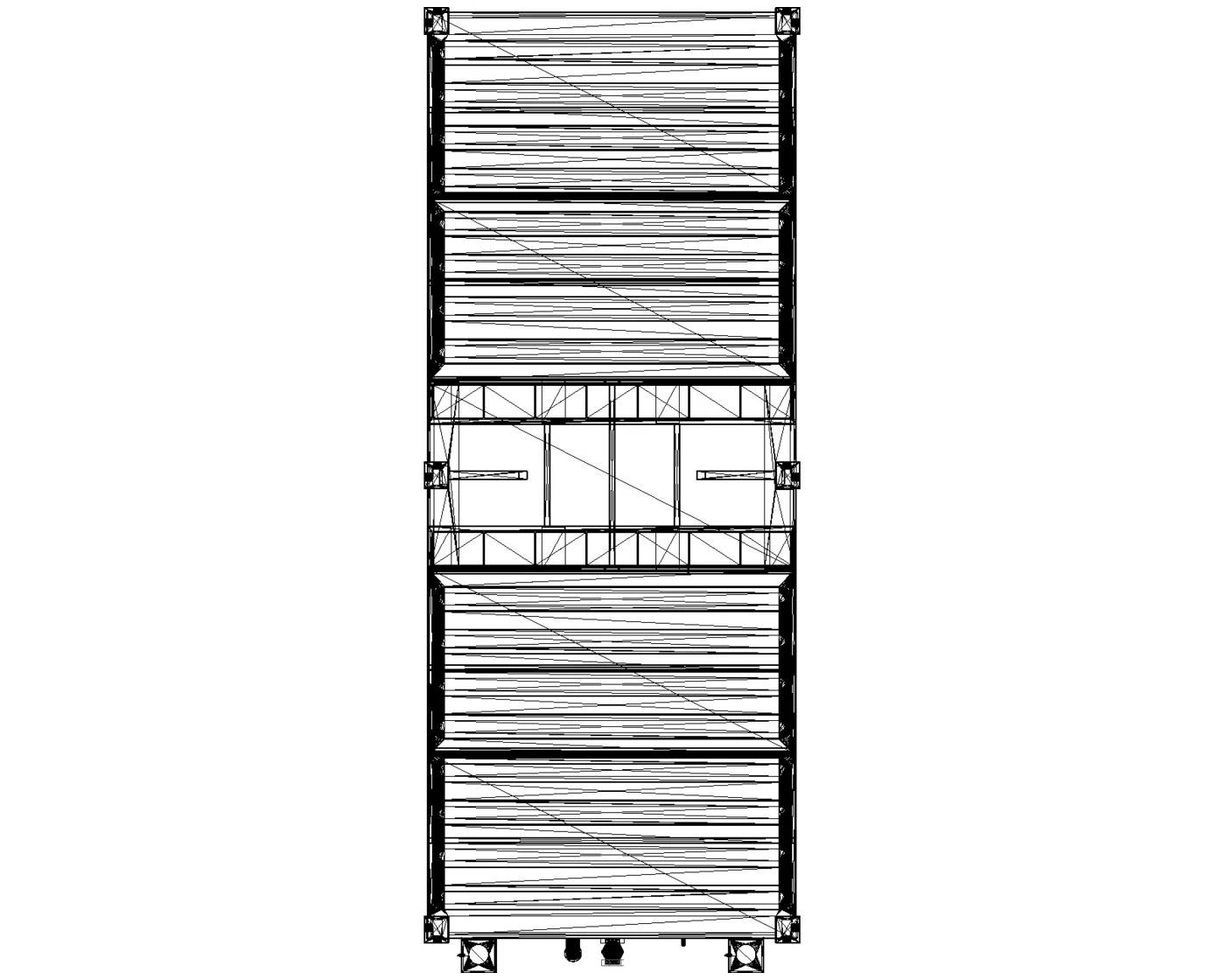 Grundriss Fäkalientank 20 ft